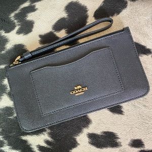 Coach Black Leather Clutch